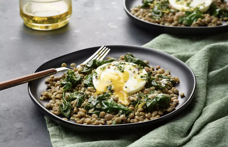 Lentils and Poached Eggs