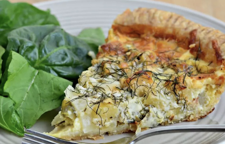 Apple, Fennel and Cheddar Quiche