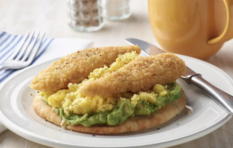 Chicken Avocado Breakfast Pizza