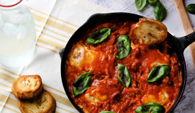 Eggs in Purgatory with Chorizo 