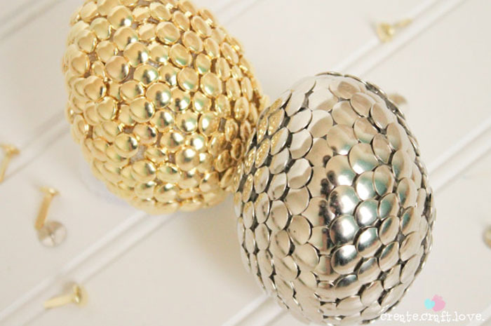 Silver and Gold Easter Eggs