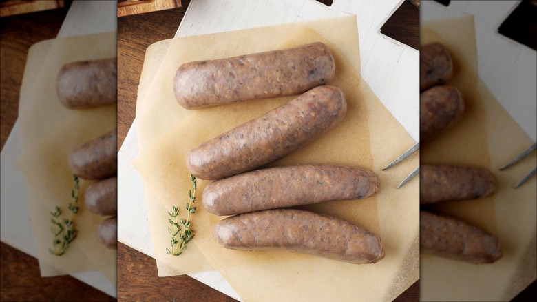 Four D'Artagnan venison sausages