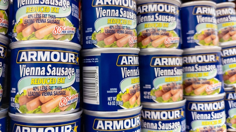 cans of Vienna sausage