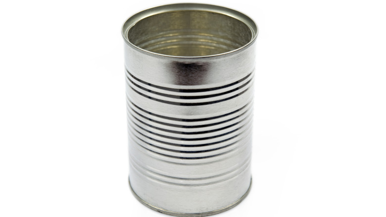 empty metal can