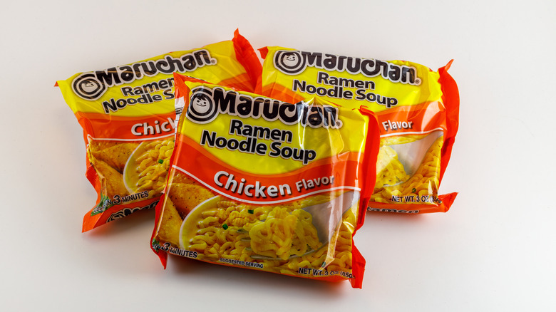 Packets of Maruchan ramen noodles