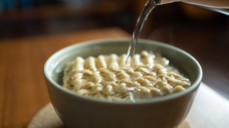 Ramen noodles in bowl