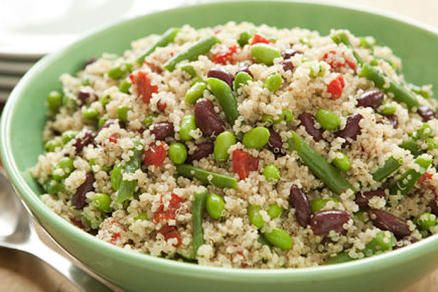 8. Three-Bean Salad with Quinoa