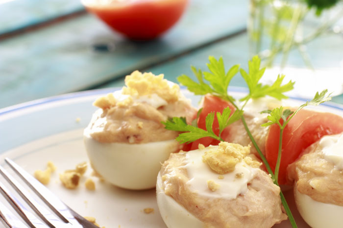 Chickpea Deviled Eggs