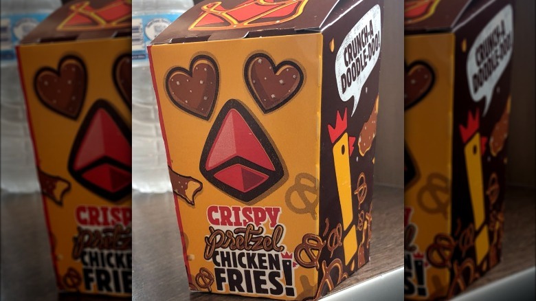 Crispy Chicken Pretzel Fries box 