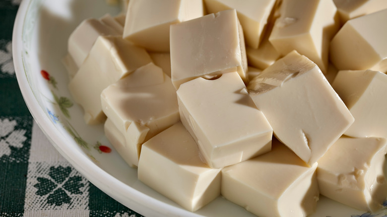 cubes of silken tofu