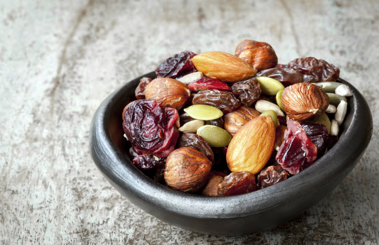 Pumpkin Seed and Dried Cherry Trail Mix with Dark Chocolate