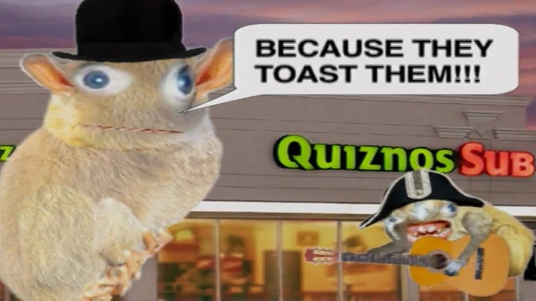 Quiznos Spongmonkeys in ad