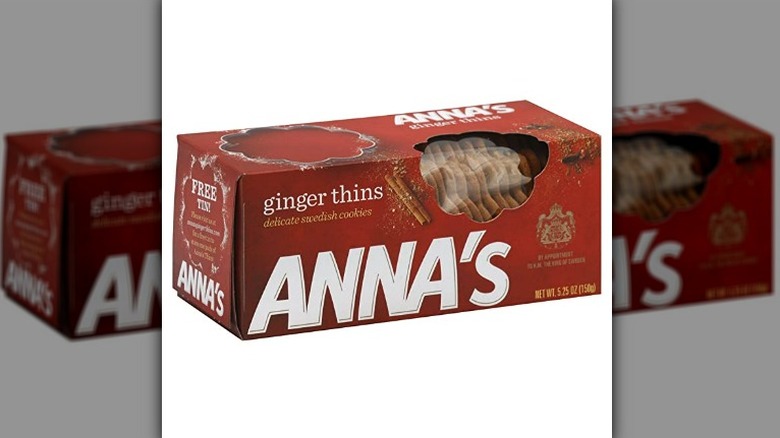 Anna's ginger thins cookies box