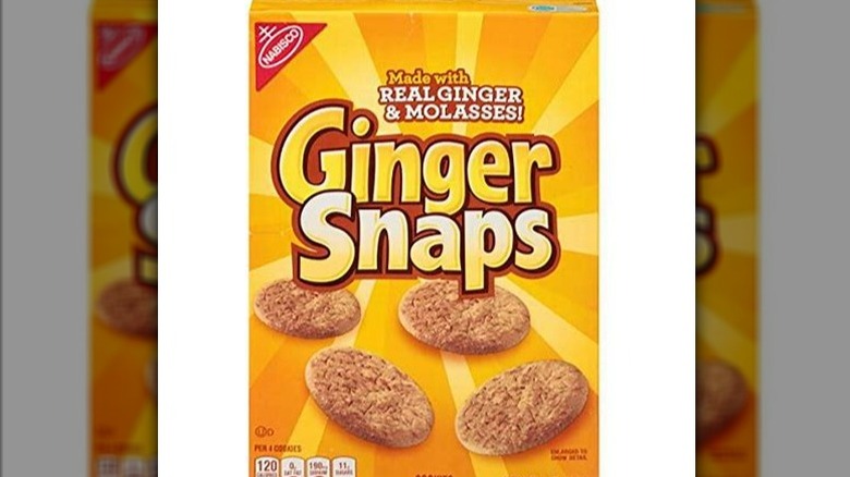 Nabisco Ginger Snaps cookie box