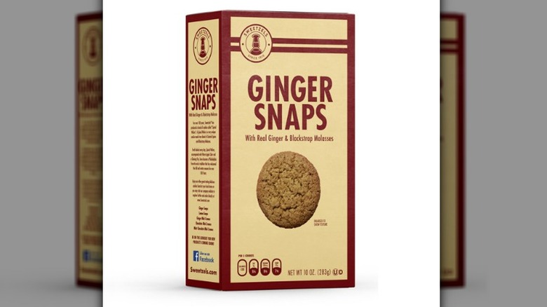 Sweetzels Ginger Snaps cookies box