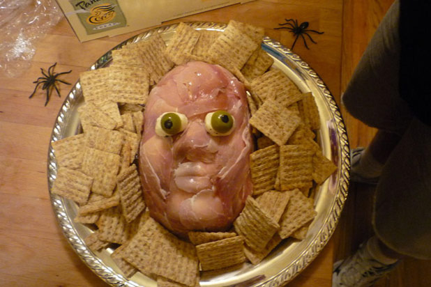 Flayed "Skin" Cheese Ball