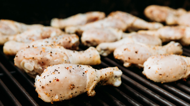 Chicken legs cooking