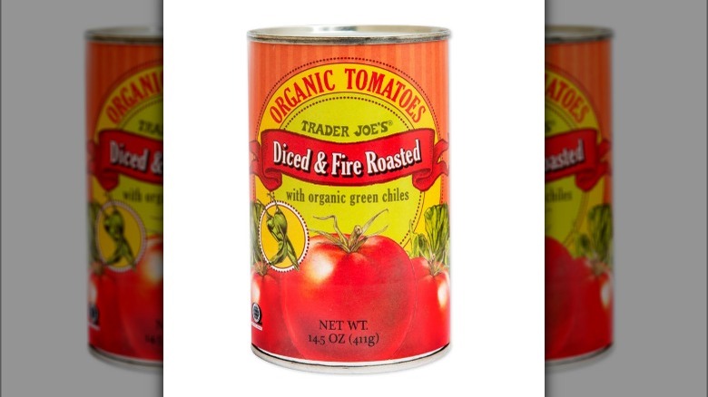 Trader Joe's Organic Diced & Fire Roasted Tomatoes with Green Chiles