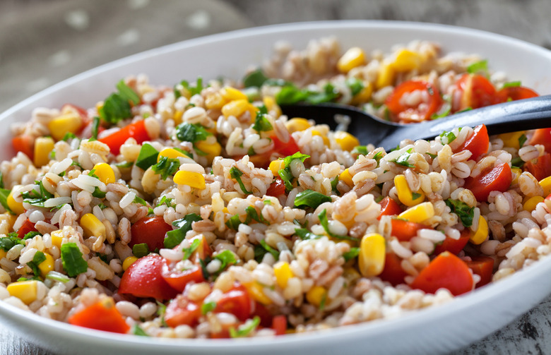 Farro and Grilled Corn Summer Salad