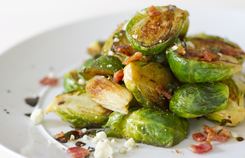 Roasted Brussels Sprouts with Bacon