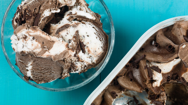 ice cream in bowls