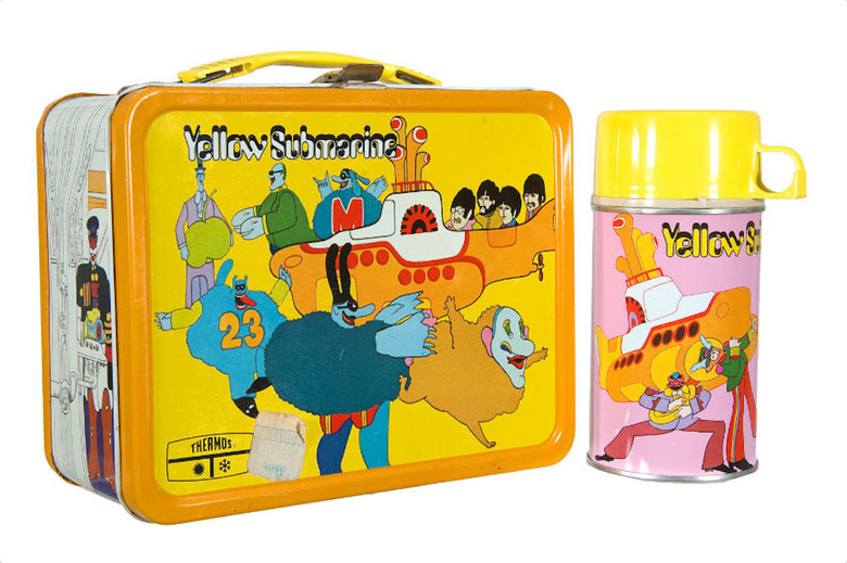 King Seeley, Yellow Submarine (1968), $1300; Thermos, $350