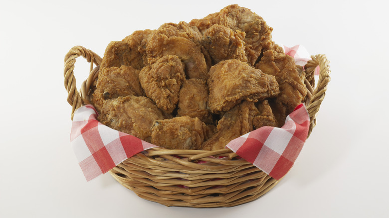 basket of fried chicken