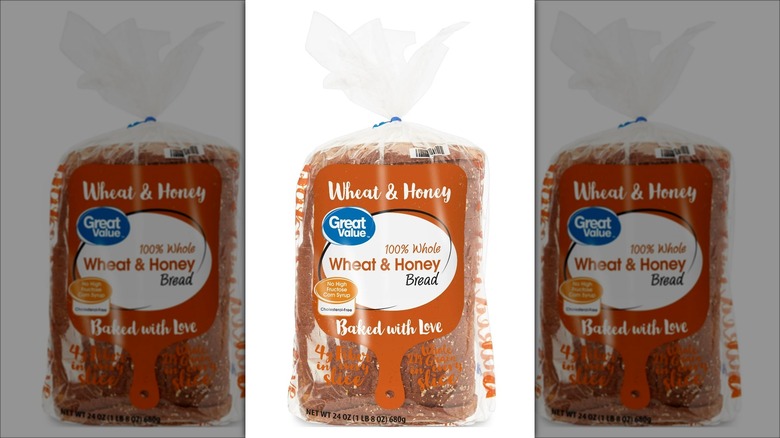 Great Value whole wheat bread