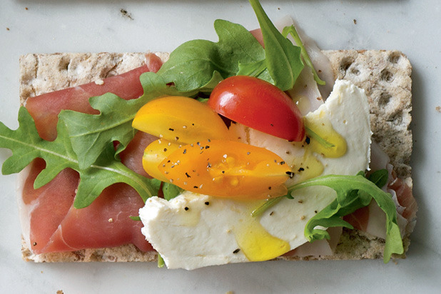 Prosciutto Antipasto on Crispbread