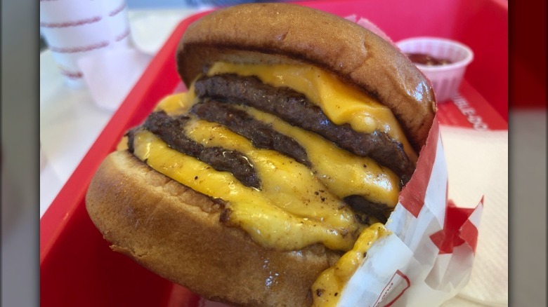 4x4 burger from In-N-Out