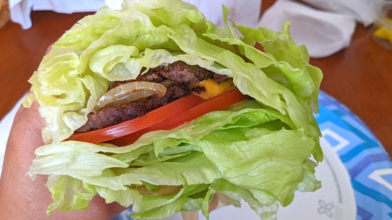 Protein Style burger 