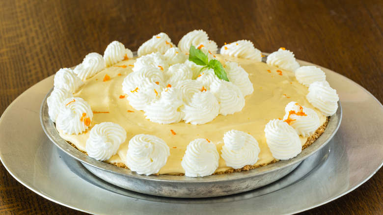 chiffon pie with orange zest