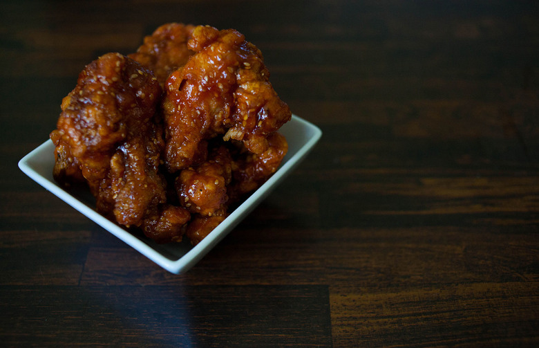 Chicken Wings with Thai-Inspired Coffee Barbecue Sauce