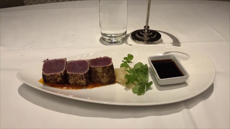 Seared tuna at Eddie V's