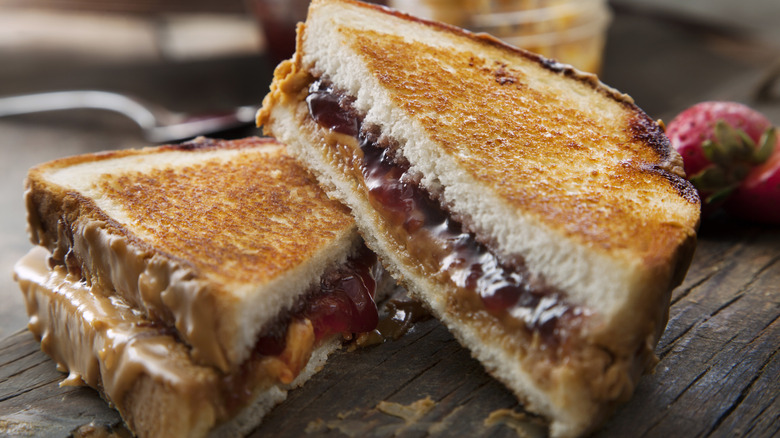 peanut butter and jelly sandwich