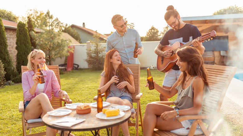 asado, gathering, guitar