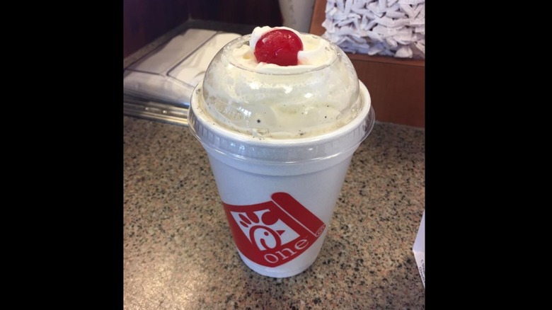 Cookies and cream on counter