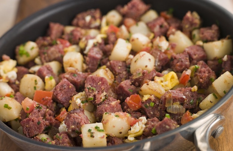 Corned Beef Hash in Bell Peppers