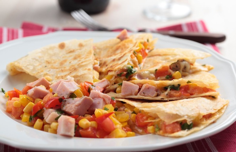 Corned Beef Quesadilla With Chipotle-Russian Dressing