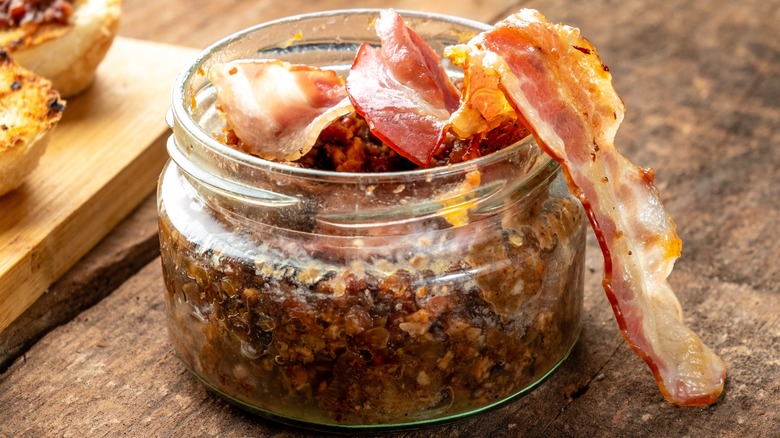 close up of bacon jam