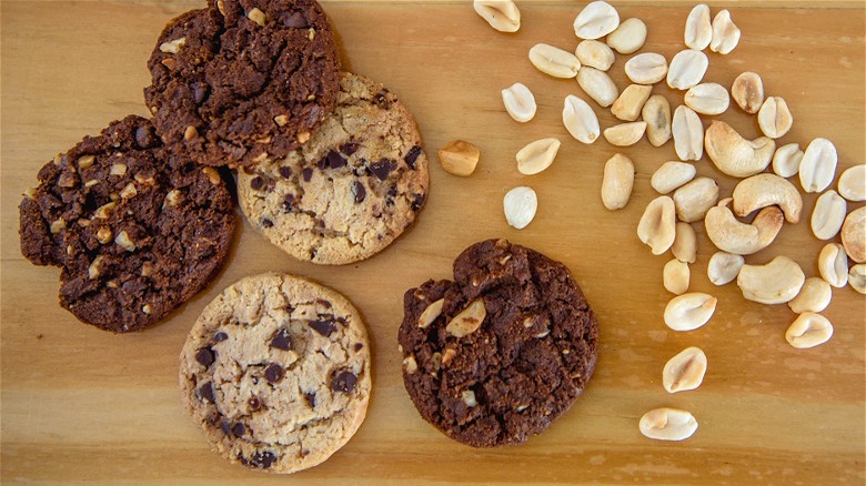 various cookies and nuts