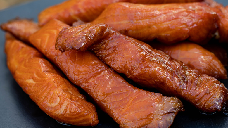 Smoked Maple Candied Salmon