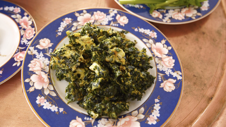 Plate of freshly cooked sirabij