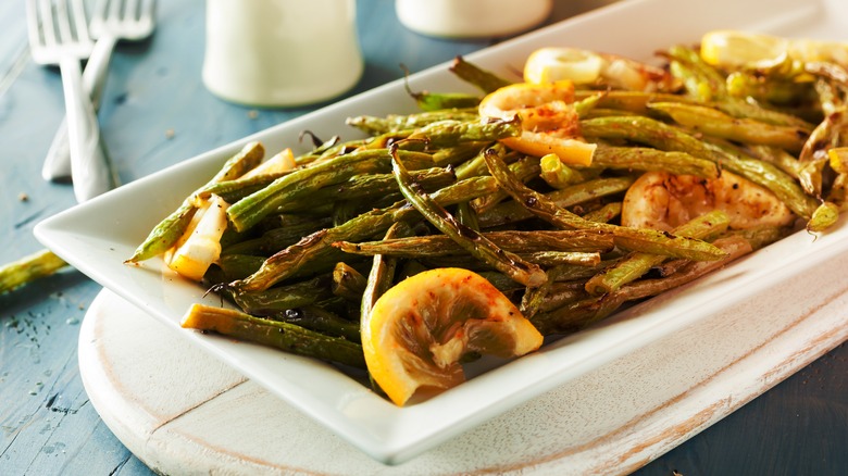 roasted green beans with lemon 