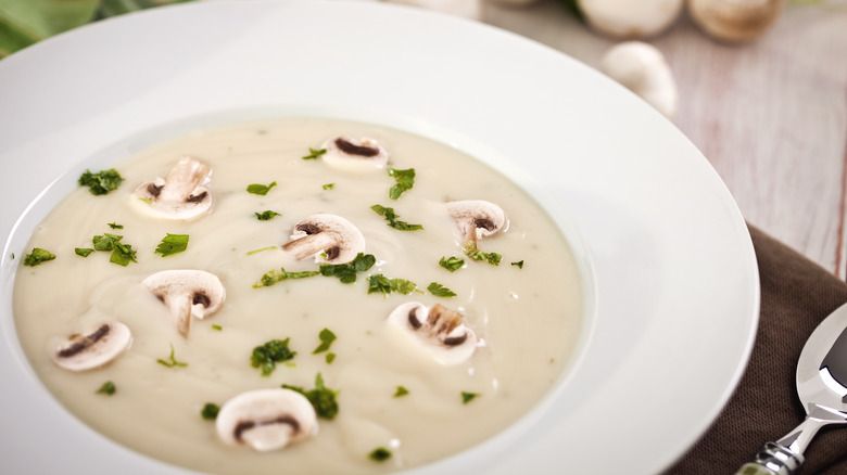 Cream of mushroom soup