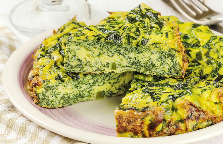 Slow-Cooker Spinach and Ham Frittata