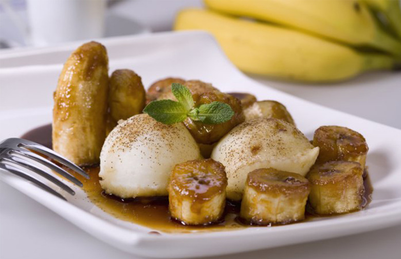 Slow-Cooker Chocolate Bananas Foster