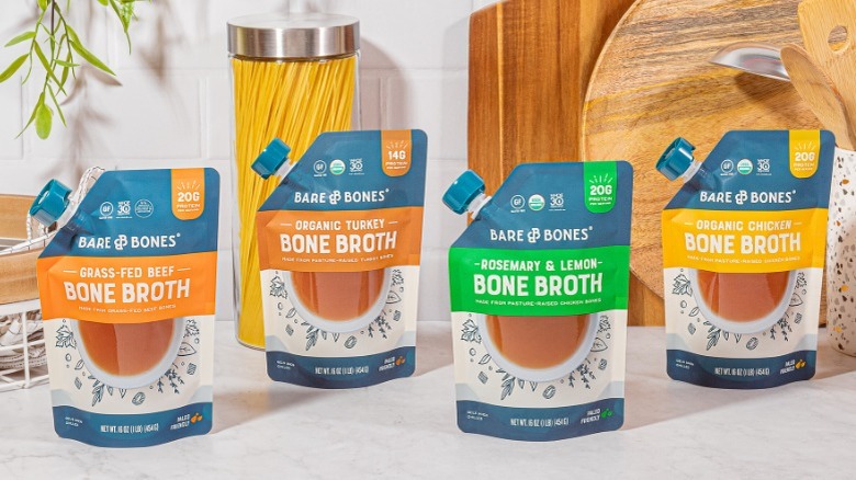 Bare Bones bone broth packages