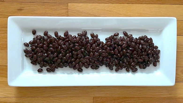 Plate of black beans