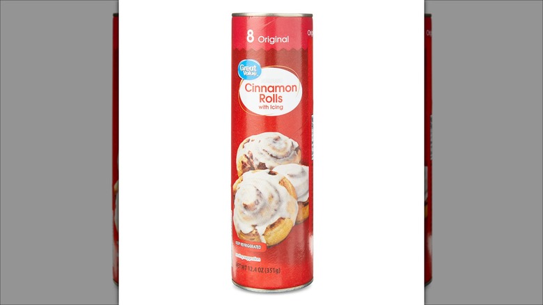 Great Value canned cinnamon rolls